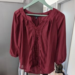 Maroon Blouse